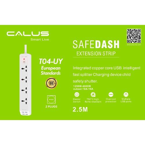 product_image_name-CALUS-Rallonge - Calus  - 4 Prises, 4 Ports USB Multiprise-1