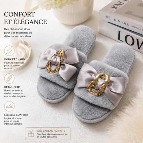 Generic  Chaussons Femme Fourrés - image 2