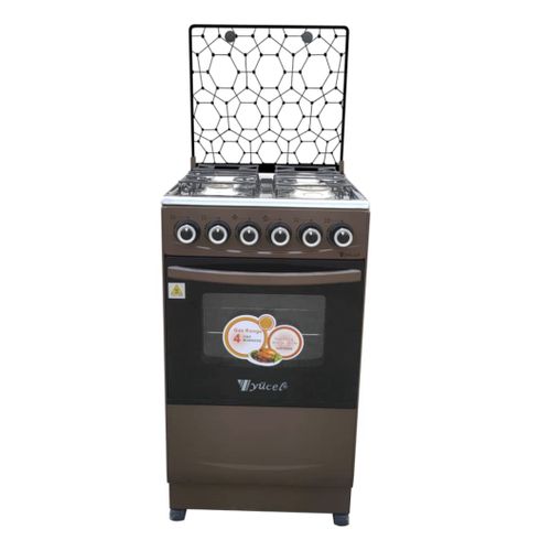 YUCEL Cuisinière à Gaz Avec Four 4 Feux