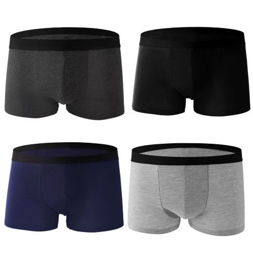 Sous-vêtement,4 pièces de sous vêtements pour enfants, Boxer en coton pur,  caleçons confortables pour garçons - Type 4 Pieces DH040 Blanc - Cdiscount  Prêt-à-Porter