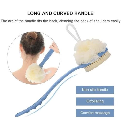 product_image_name-ShebSheb-2 pièces de brosses exfoliantes pour le corps, brosses pour le dos avec poils et éponge en mesh (rose et bleu)-5