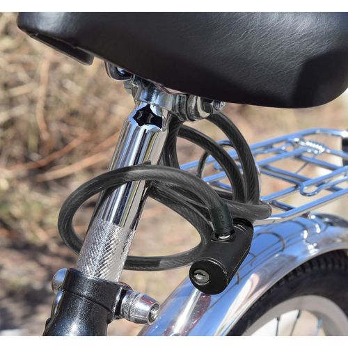 Câble antivol de vélo avec clé, cadenas Portable robuste pour portes, porte