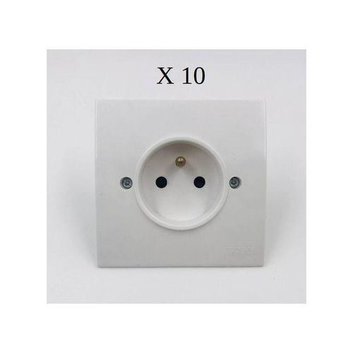 product_image_name-Genetic-Yaki Prise Encastrée (Lot De 10 Pieces) - Blanc Yaki-1