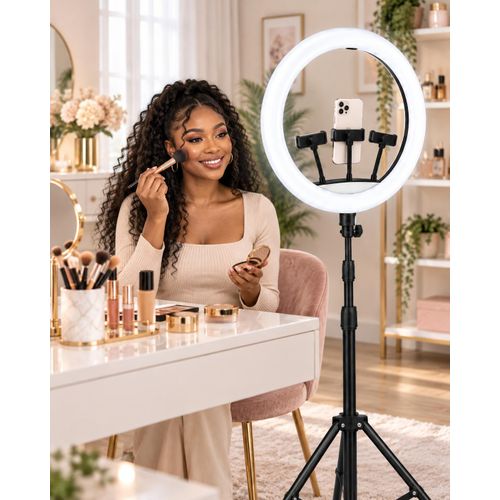 Generic Ring Light LED avec supports smartphone - image 2