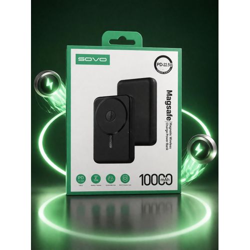 product_image_name-Generic-Power Bank Magnétique SOVO 10000mAh – Charge Sans Fil MagSafe + PD 22.5W-1