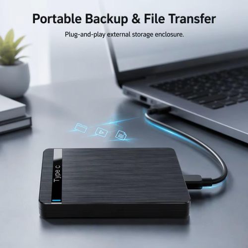 Generic Boitier Externe SATA III - Type C Hdd/Ssd compatible Pc, Mac et Smartphone - image 4