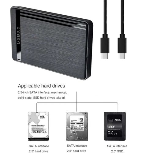 Generic Boitier Externe SATA III - Type C Hdd/Ssd compatible Pc, Mac et Smartphone - image 5
