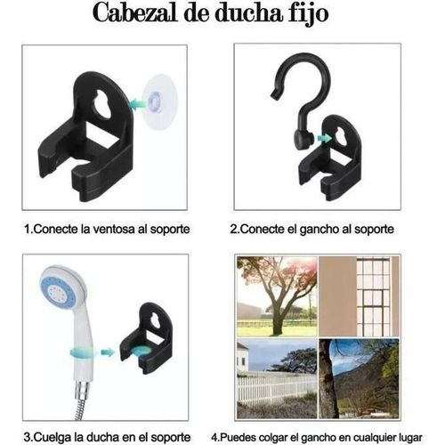 Generic Super Pompe De Douche De Camping ABS Avec Batterie électrique Pour Une Utilisation En Extérieur... - image 7