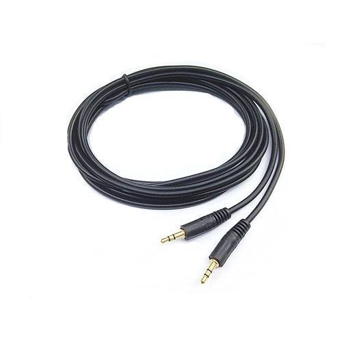 Generic Câble Auxiliaire Audio MP3 - 1 Mètre - Mâle/mâle -/Noir