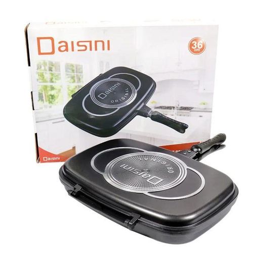 Generic Poêle Double Grill 36 cm – Die Casting Double Grill Pan - image 3