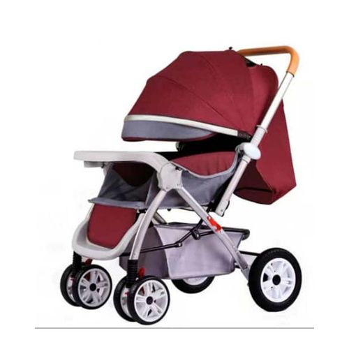 Generic Poussette Bébé Avec Capot Parasoleil,Porte Bagages - Violet - Prix  pas cher