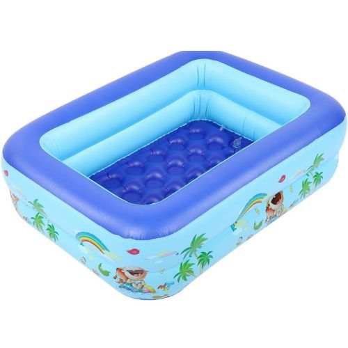 Generic Piscine gonflable rectangulaire 120x90x36cm pour les touts petits - image 3