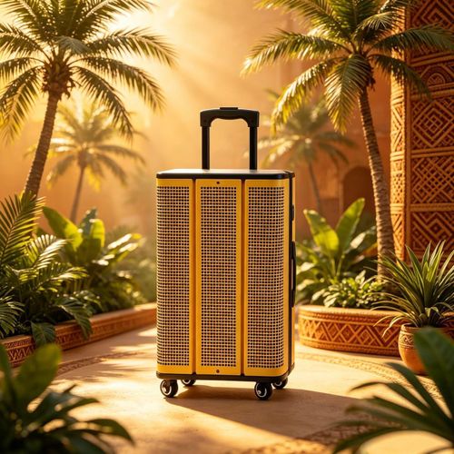 Generic Enceinte Connectée Trolley Jaune