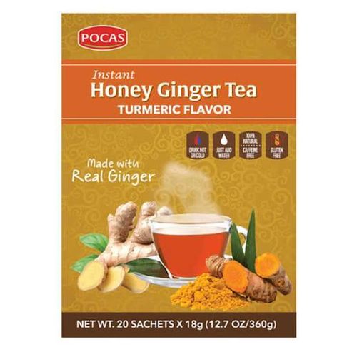 Generic Thé instantané Pocas au miel et gingembre, saveur curcuma 20-SACHETS