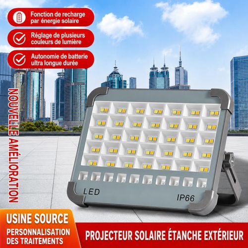 Generic Projecteur Solaire LED Extérieur – Étanche IP66 - image 4