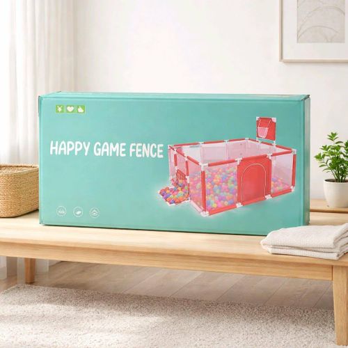 product_image_name-Generic-Grand parc de jeux pour bébé et enfants avec 100 balles et basket-3