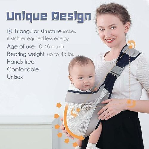 product_image_name-Generic-Écharpe à Double Usage Pour Nouveau-né 0-36M, Porte-bébé D'allaitement En Tissu Maillé-3