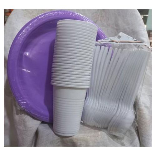 product_image_name-Generic-Assiettes- Cuillères et Gobelets Jetables (Ensemble /Service De Table)  Lot De 25 -1