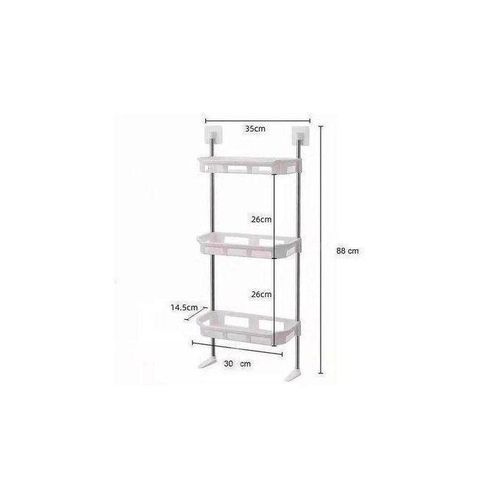 Generic Etagère de rangement pour toilette 3 niveaux - image 4