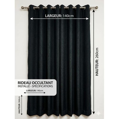 Generic Rideau occultant 2 pièces