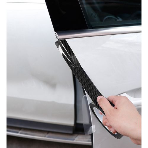 4pcs Autocollant sticker protection étanche fiber carbone seuil de porte  voiture AUDI logo - Cdiscount Auto
