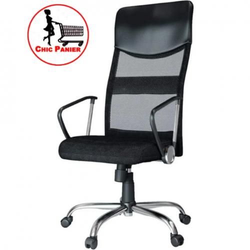 Generic Fauteuil de Bureau Confortable Basculante - Noir - Prix