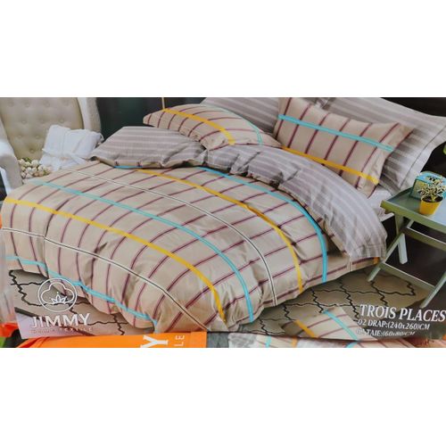 product_image_name-Generic-Ensemble 2 Draps De Lit 3 Places + 2 Taies D'Oreillers-1