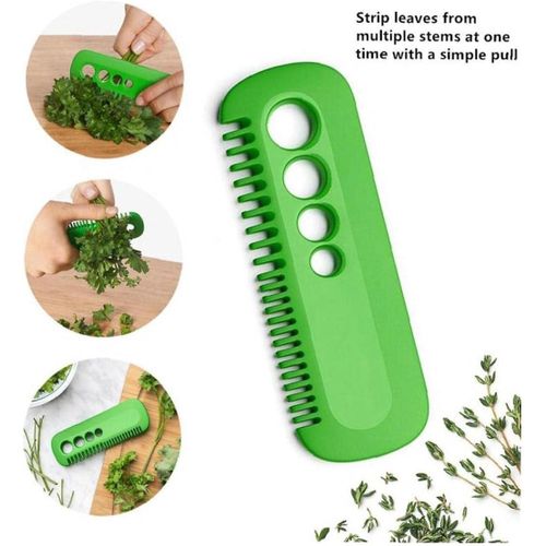 product_image_name-Generic-Lot De 3 Gadgets de cuisine Multifonction - Décapant de feuilles Et Legume Réutilisable - Antidérapant - polyvalent en plastique-2