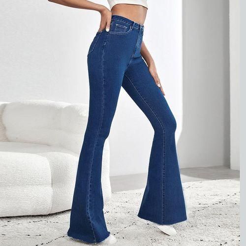 Fashion Pantalon Jeans Femmes Vintage Taille Haute Mode Stretch Large Leg Jeans Pattes D elephant Prix pas cher Jumia CI