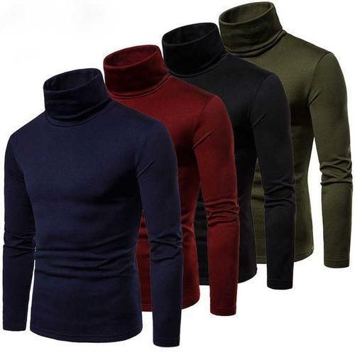Fashion Pack 4 Pulls à Col Roulé Ajustés en Maille Côtelée - image 2