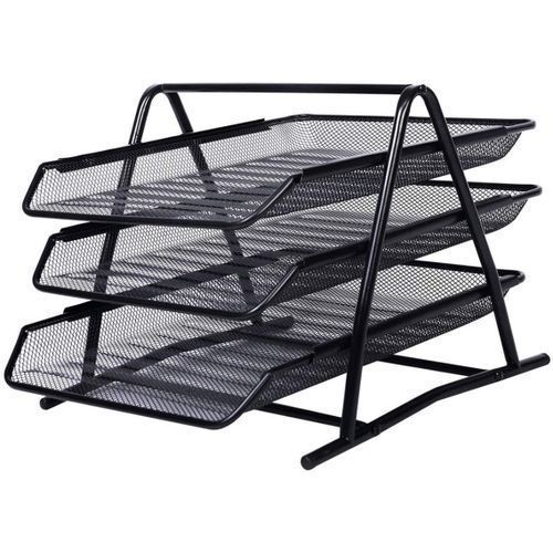 Panière de Rangement pour Bureau Bacs de Rangement Polyvalent Portable  Maille Boîte de Rangement Fer Grille Plateau de noir - Cdiscount Maison