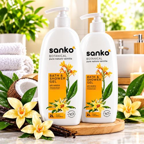 Sanko Gel douche Sanko lot2 vanille 2litre - image 2