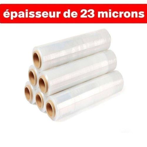 product_image_name-Generic-6 Rouleaux Film étirable Plastique Emballage Transparent Cellophane 50cm X 300m-2