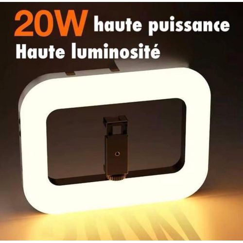 Generic Lampe LED de Vlogging Rechargeable – Éclairage Professionnel 3 Températures - image 3