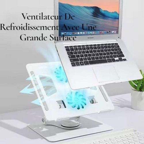 product_image_name-Generic-Support Pc Portable Avec Refroidisseur Rotative 360 - Confort et Performance au Quotidien-4