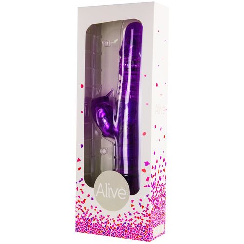 Vibromasseur Rabbit Violet - Stimulation Double, En Jelly, Marque Baile, Neuf Et Discret