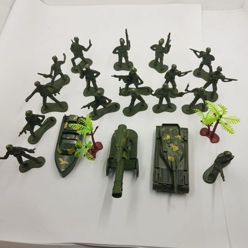 product_image_name-Generic-Mini Modèle Militaire De Simulation équipement De Soldat, Ensemble De Forage De Réservoir, Jouet De Petit Soldat, Ensemble De Modèles Pour Enfants-2