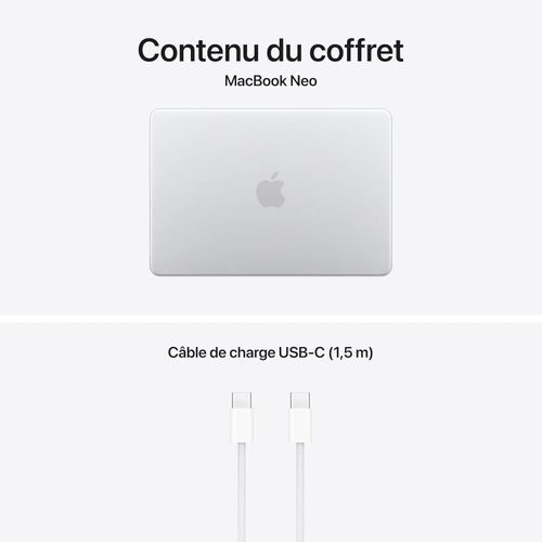 product_image_name-MAC-Apple MacBook Neo 13 - 2026 Portable avec Puce A18 Pro - Conçu pour l’IA et Apple Intelligence, écran Liquid Retina, mémoire unifiée 8 Go, SSD 512 Go, Touch ID, Caméra FaceTime HD 1080p - Argent-6