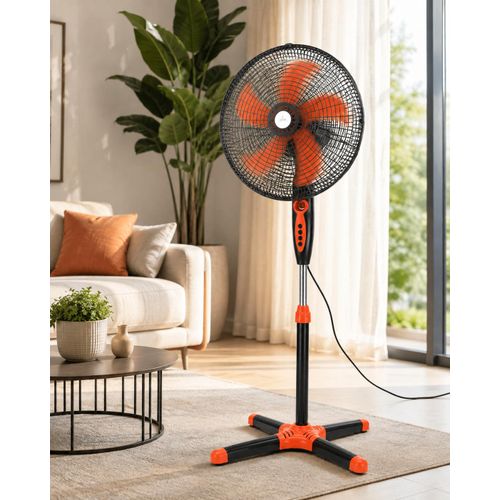 Generic Ventilateur sur Pied 18 Pouces – 5 Pales – 3 Vitesses - image 3
