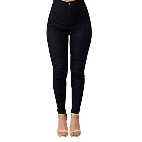 Generic Pantalon Jeans Effet Push Up Noir Prix pas cher Jumia CI