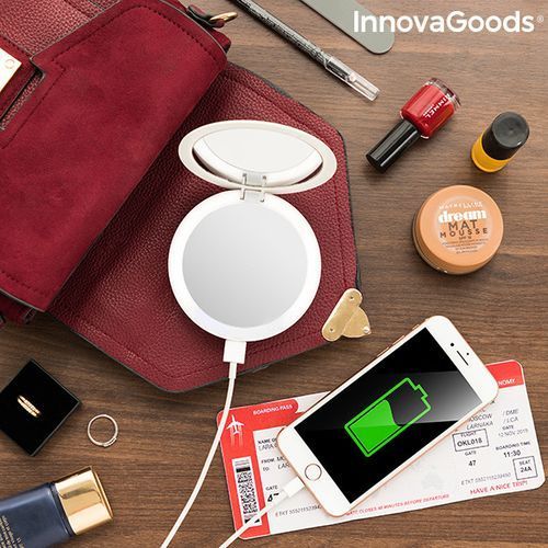 Generic Miroir Lumineux Avec Chargeur De Téléphone Intégré - image 3