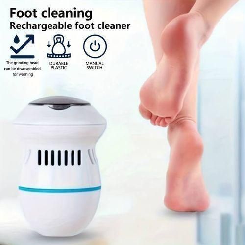 product_image_name-Generic-Ponceuse Électrique Anti-Callosités avec ASPIRATEUR Intégré - Sans Fil, Tête Rotative (2000+ tr/min) - 2 Vitesses, Rechargeable USB - Pour Pieds Lisses et Sans Désordre-4