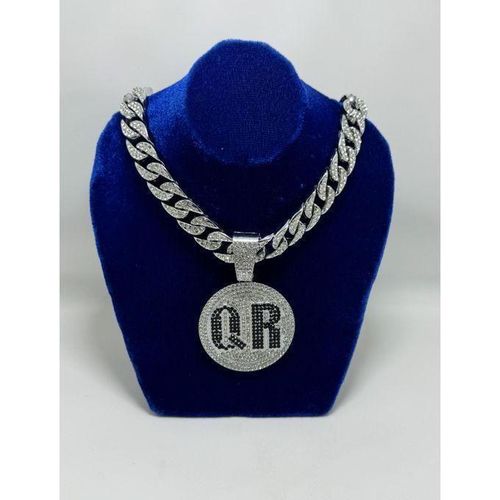 Generic Chic Chaîne En Strass Luxueuse Bling Médaillée QR...