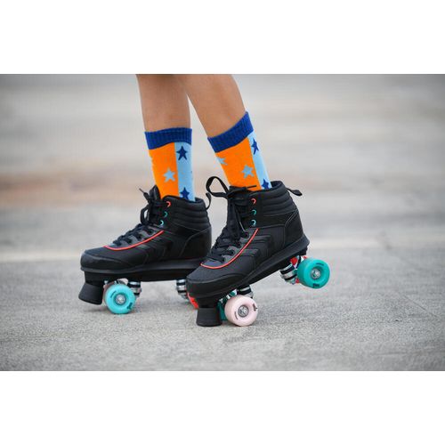 OXELO by decathlon PATIN À ROULETTES ENFANT QUAD 100 JR NOIR - Prix pas  cher