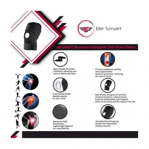 product_image_name-Generic-Genouillère Ouverte Avec Protection De Stabilisation Sangle Réglable-3