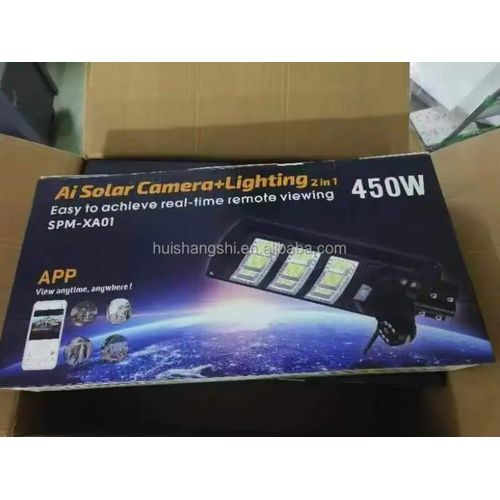 product_image_name-Cam-CAMERA SOLAIRE IA, 2 EN 1 : Lampadaire solaire 450W + caméra solaire intelligente, HD, éclairage intégré, 4G, avec accès sur téléphone, pour surveiller et éclairer vos : Maison, Hôtel, école, chantier de construction... 0769199249 Pour infos-2