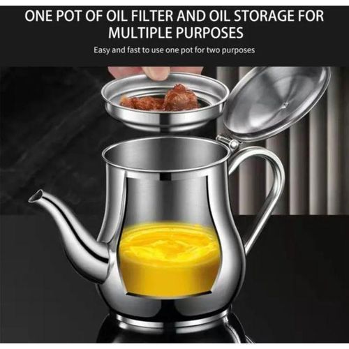 product_image_name-Generic-Partagez Ce Produit    Théière, Pot De Filtre à Huile En Acier Inoxydable-2