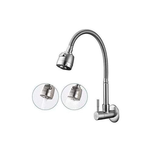 product_image_name-Generic-Robinet De Cuisine A Rotation Eau Froide En Inox - Argent-2