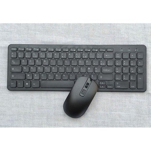 product_image_name-Generic-Clavier Et Souris Sans Fil AZERTY - Noir-2