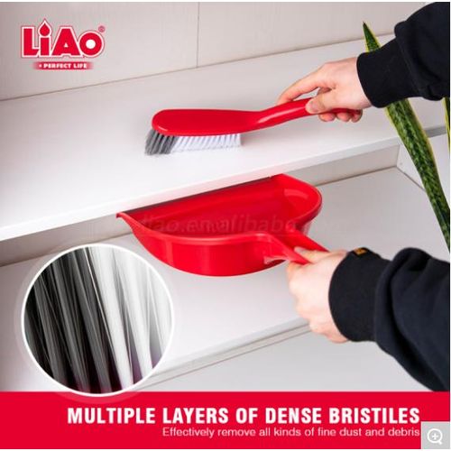 product_image_name-Liao-Ensemble Pelle et Balayette Tout-Usage – Kit de Nettoyage avec Bord en Caoutchouc – Rangement Clipsable & Compact – Design Rouge  "Perfect Life"-1